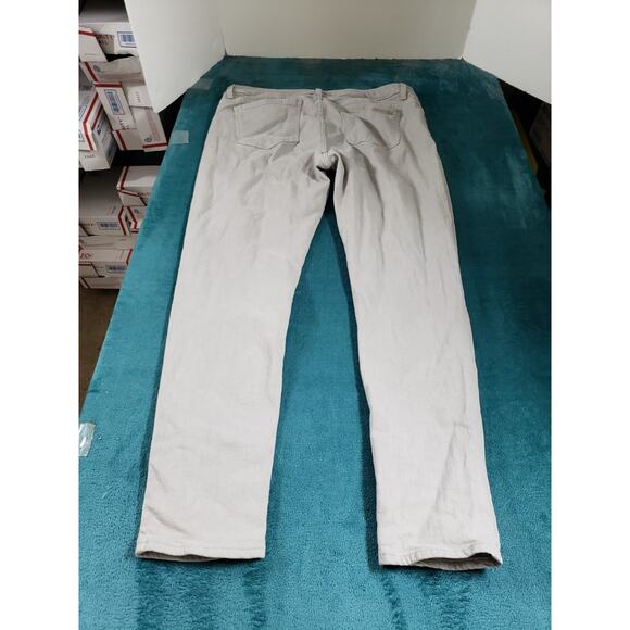 Micahel Kors Jeans Size 12 Womens Gray Pants Denim Logo Mid Rise Straight - Picture 11 of 13